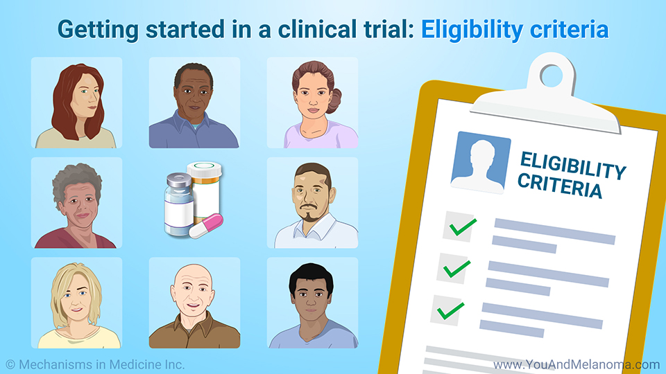 Getting started in a clinical trial: Eligibility criteria